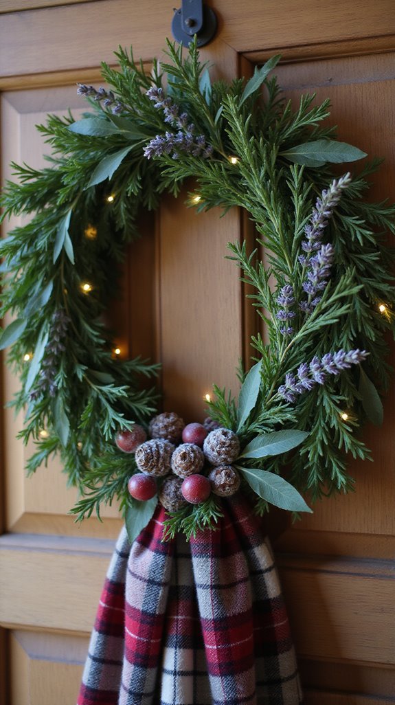 aromatic herbal holiday wreaths