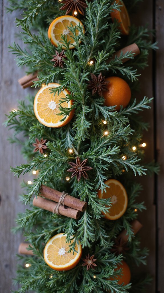 aromatic holiday herb garland