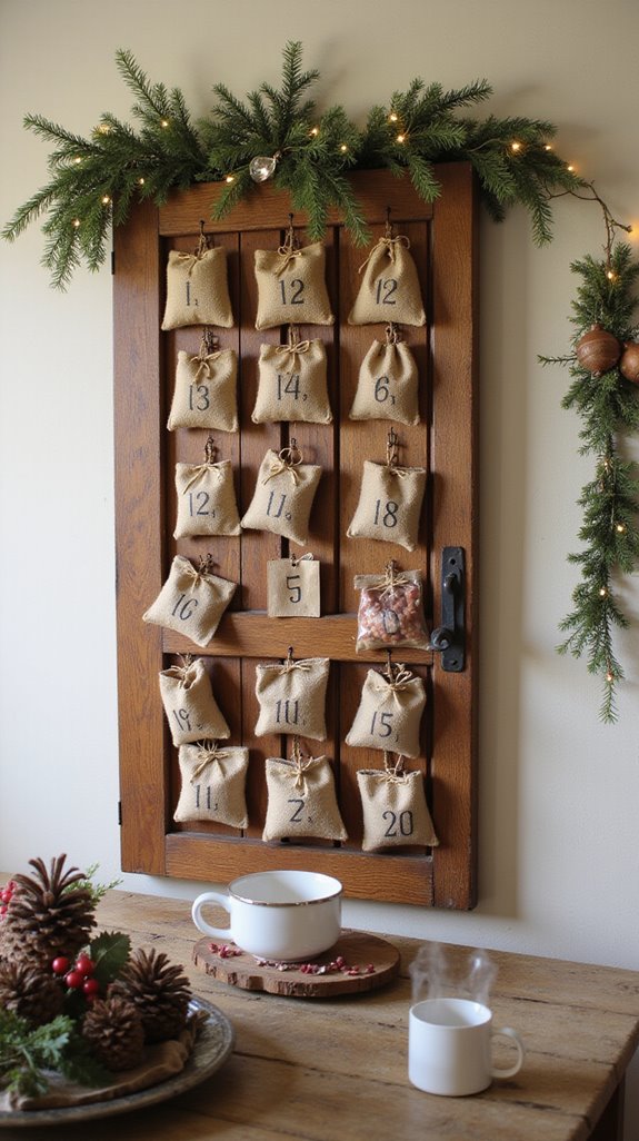 barn door advent calendar