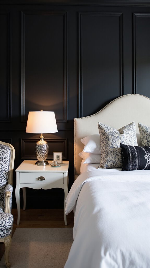 black accent wall elegance