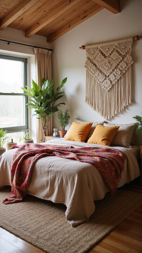 bohemian textiles and macram