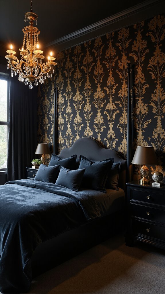 bold black wallpaper elegance