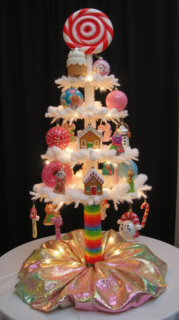 candy inspired holiday decor