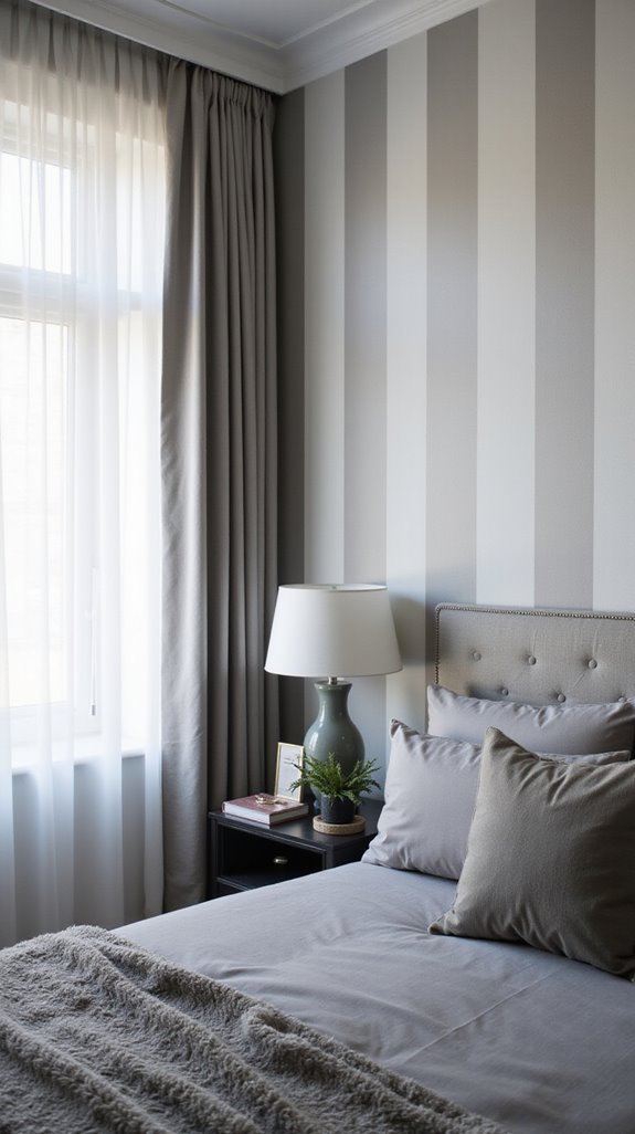 chic modern striped wallpaper