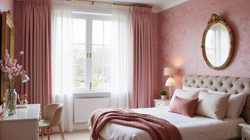 chic pink bedroom inspiration