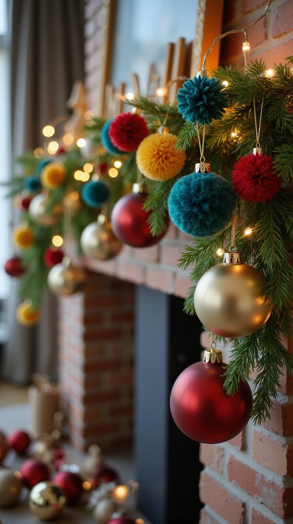 colorful garland decoration ideas