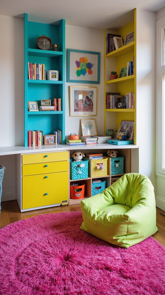 colorful organized storage solutions