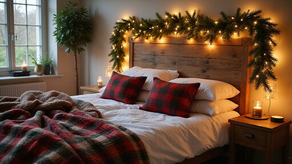 cozy christmas bedroom decor