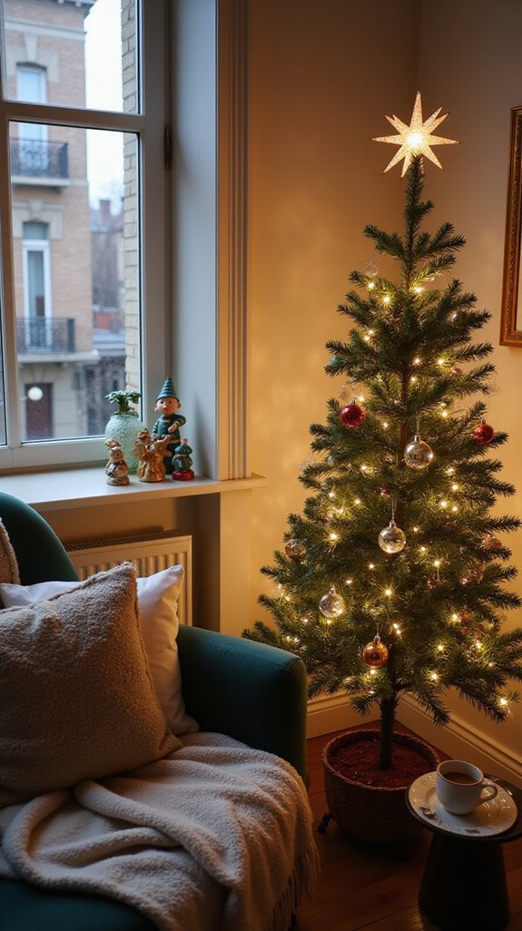cozy corners with miniature trees