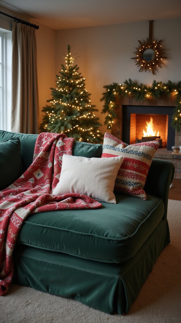 cozy festive living space