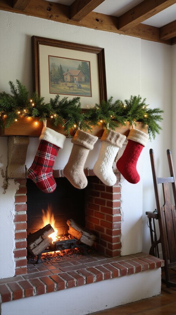cozy personalized farmhouse stockings
