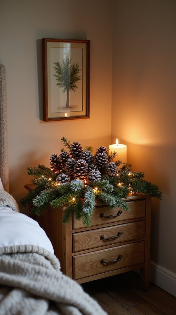 cozy pine cone decorations