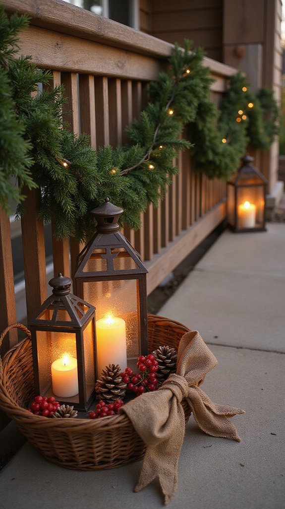 cozy rustic lantern holiday ambiance