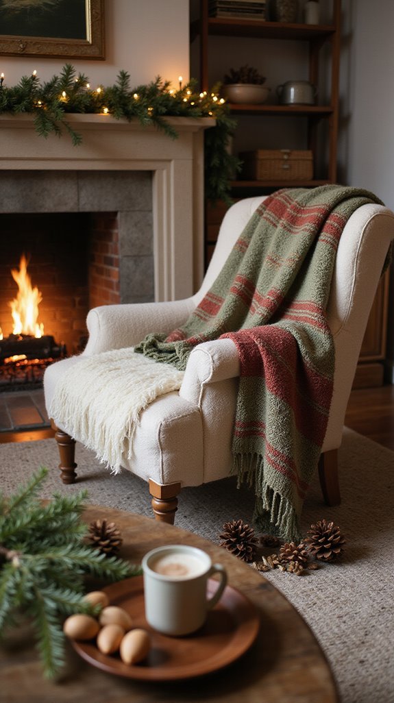 cozy wool and cotton throws