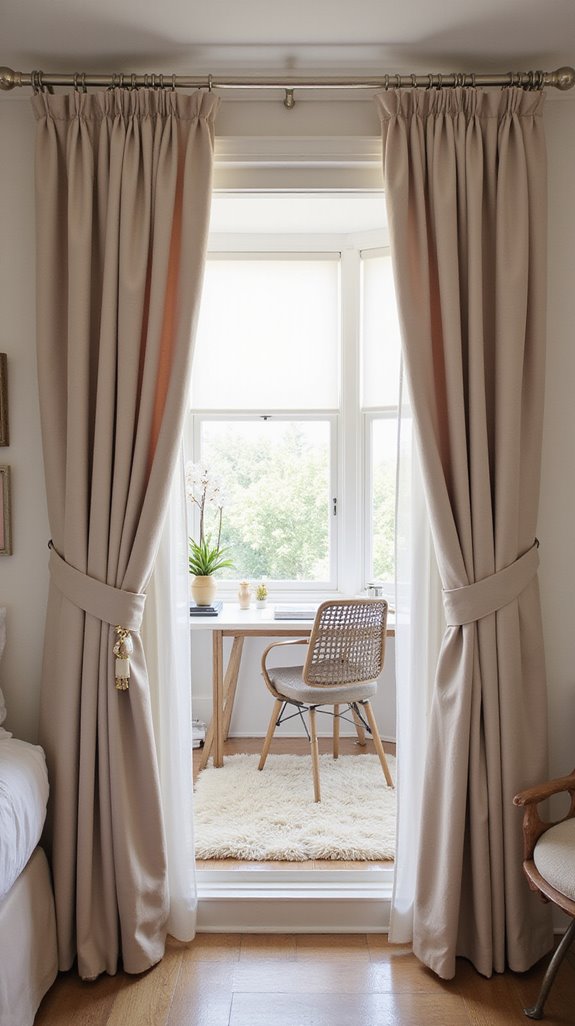 create zones with curtains