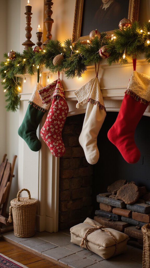 customizable modern christmas stockings