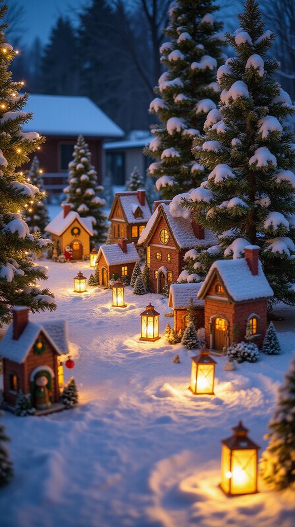 dazzling christmas village display