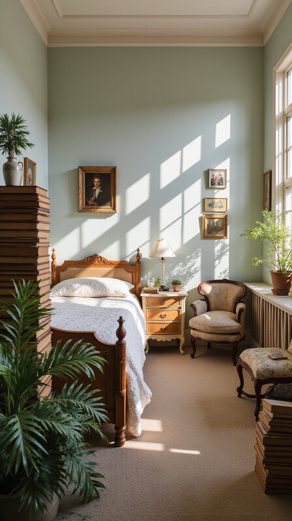 decorative old book arrangements