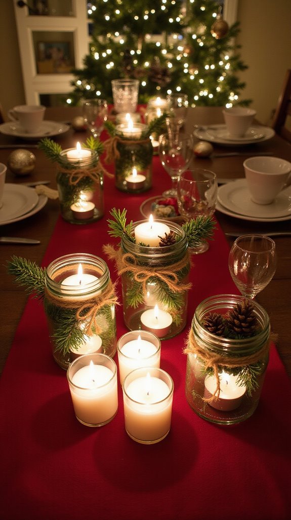 diy festive candle holders