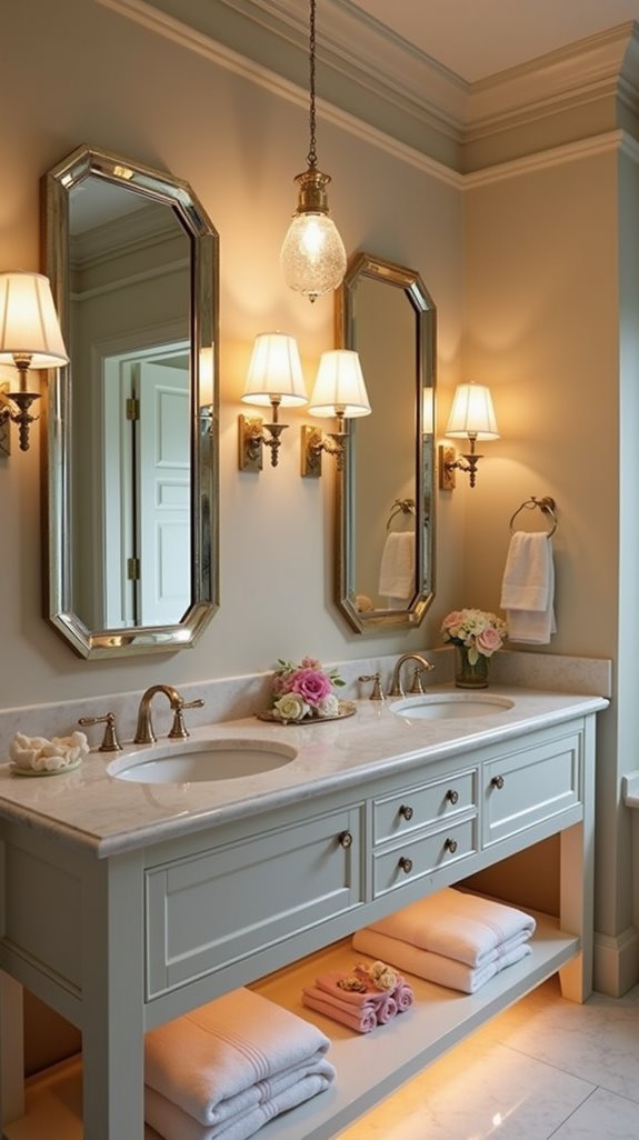 elegant bathroom vanity lighting