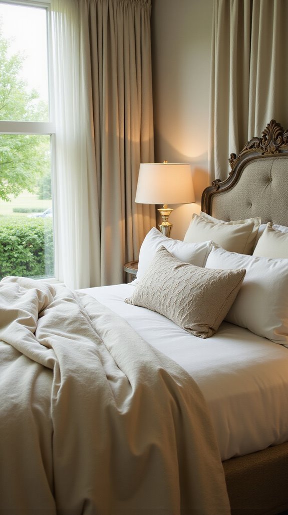 elegant luxury bed linens