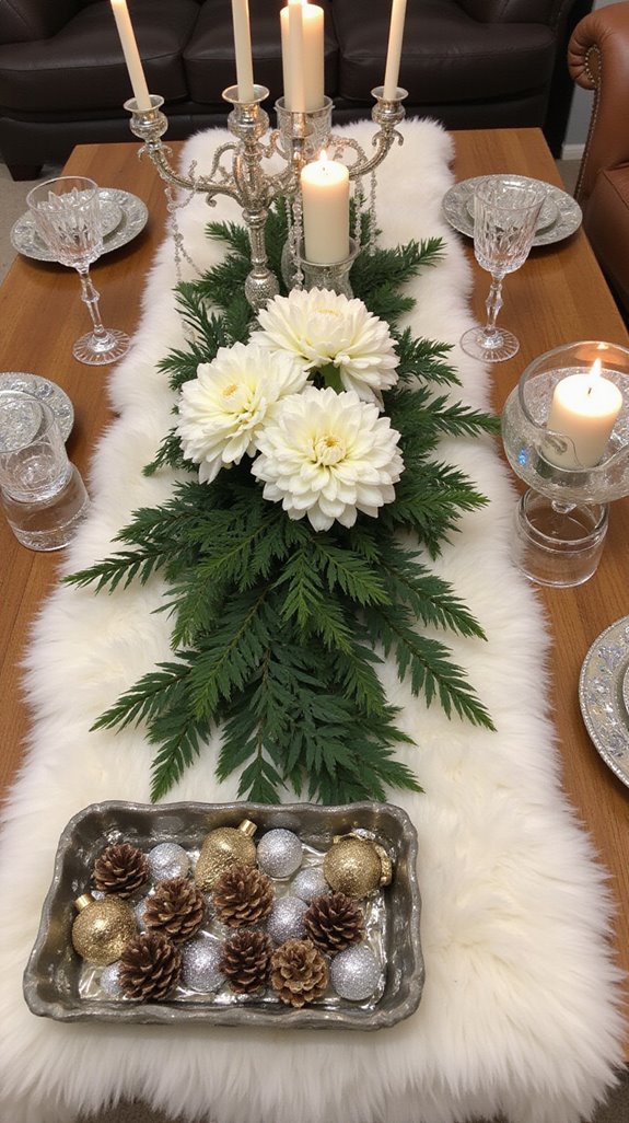 elegant metallic decor accents