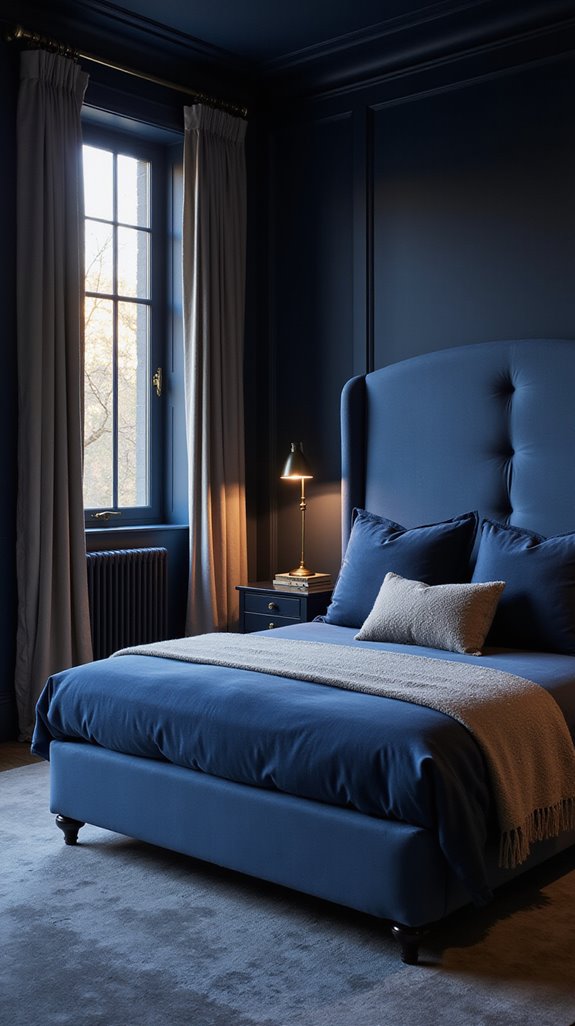 elegant navy blue retreat