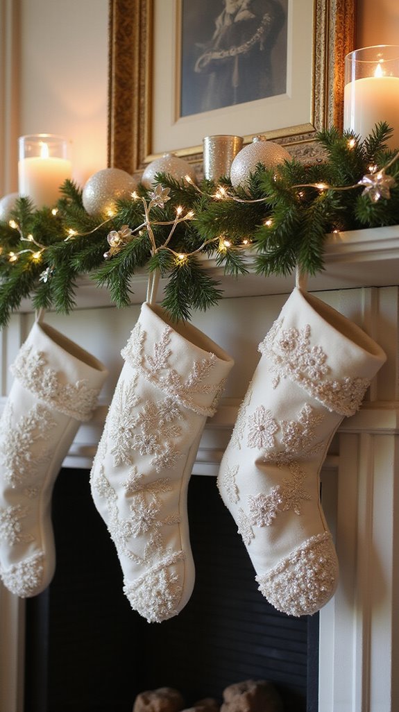 elegant personalized christmas stockings