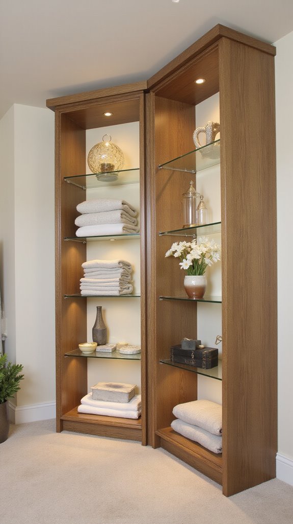 elegant showcase and storage