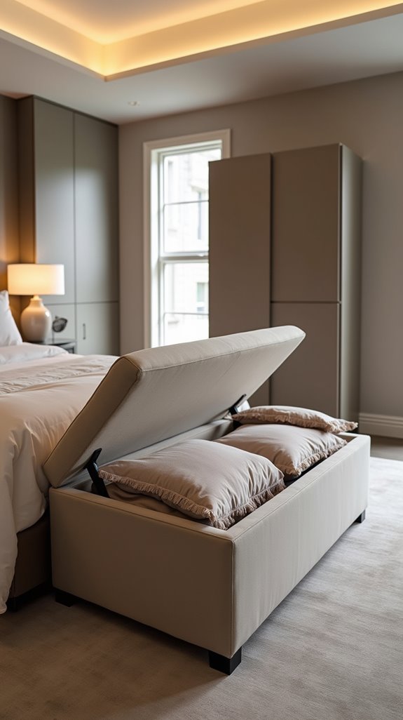 elegant storage solution bench