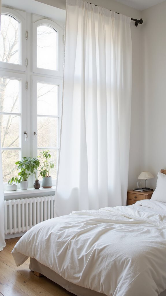 elegant versatile white curtains