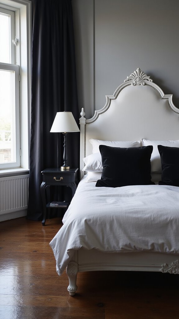 elegant white and black