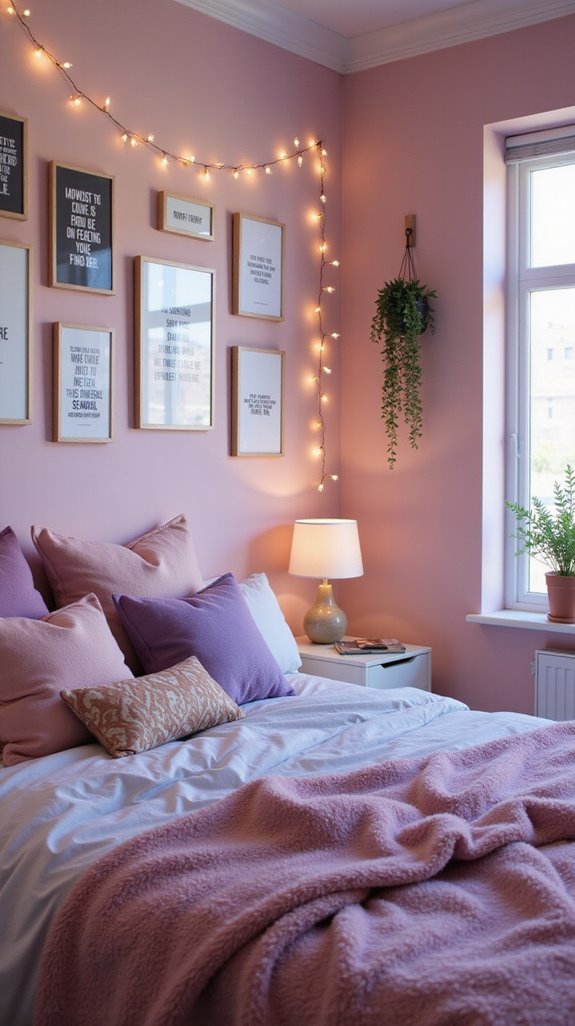 empowering quote bedroom display