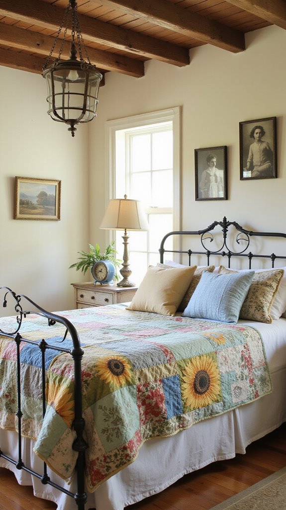 farmhouse quilt display ideas