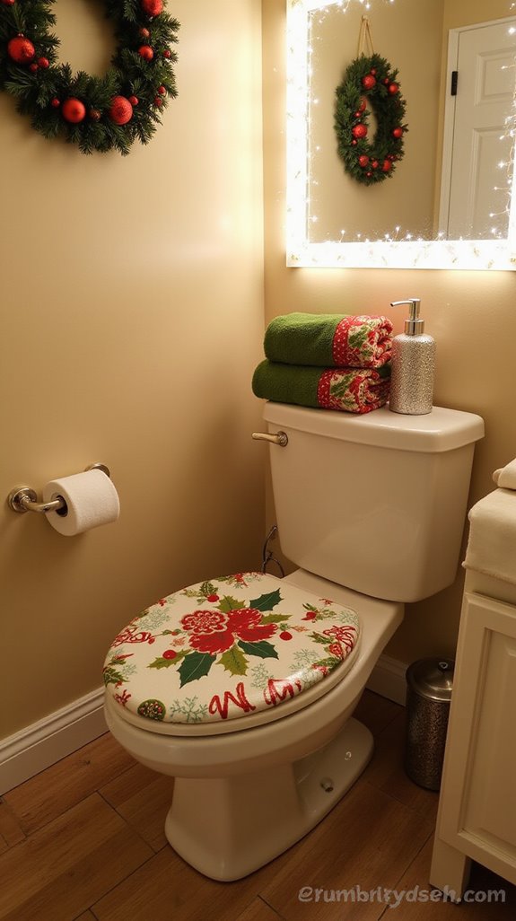 festive bathroom decor upgrade