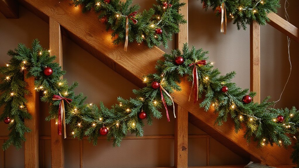 festive christmas garland decorations