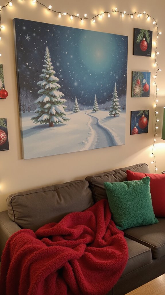 festive holiday canvas prints