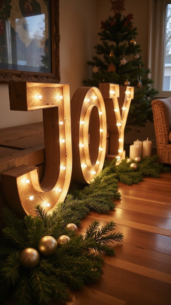 festive illuminated holiday decor