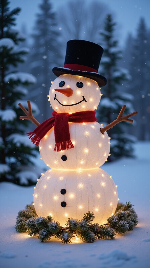 festive pvc pipe snowman