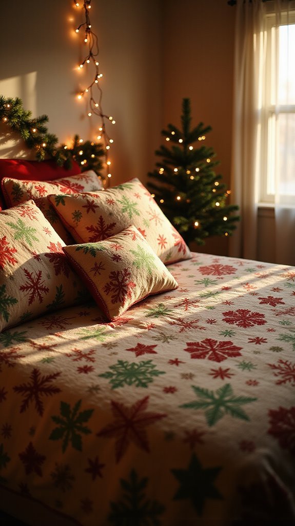 festive winter bedroom retreat