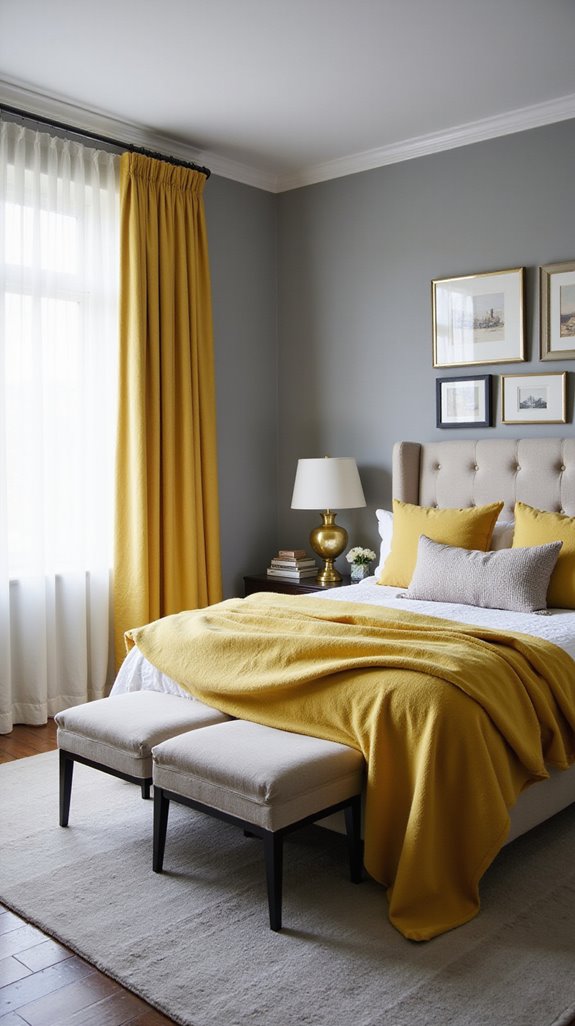 grey and yellow harmony