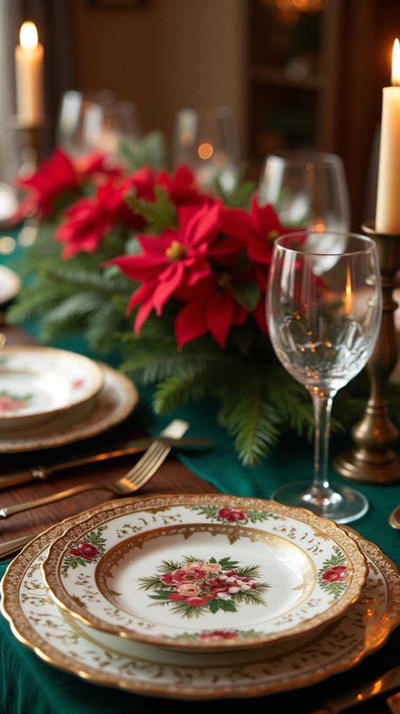 heirloom plates holiday display