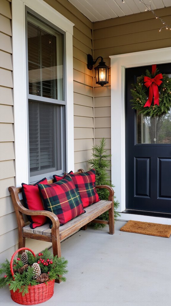 holiday cheer with cushions