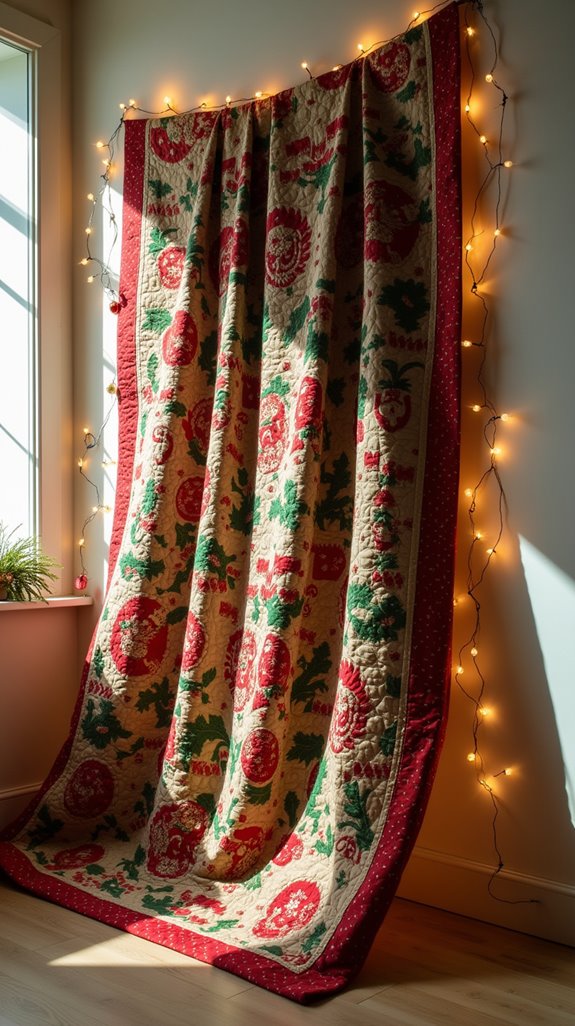 holiday quilt tapestry decor