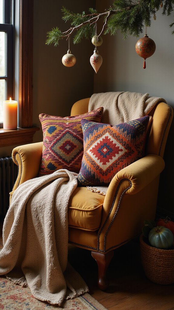 indigenous pattern throw pillows