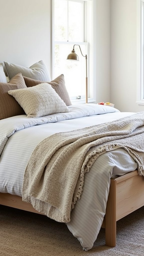 layered textile bedroom transformation