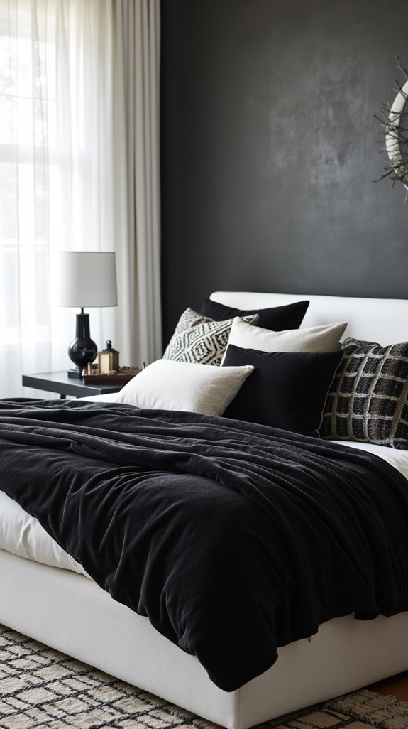 layered textures with pillows