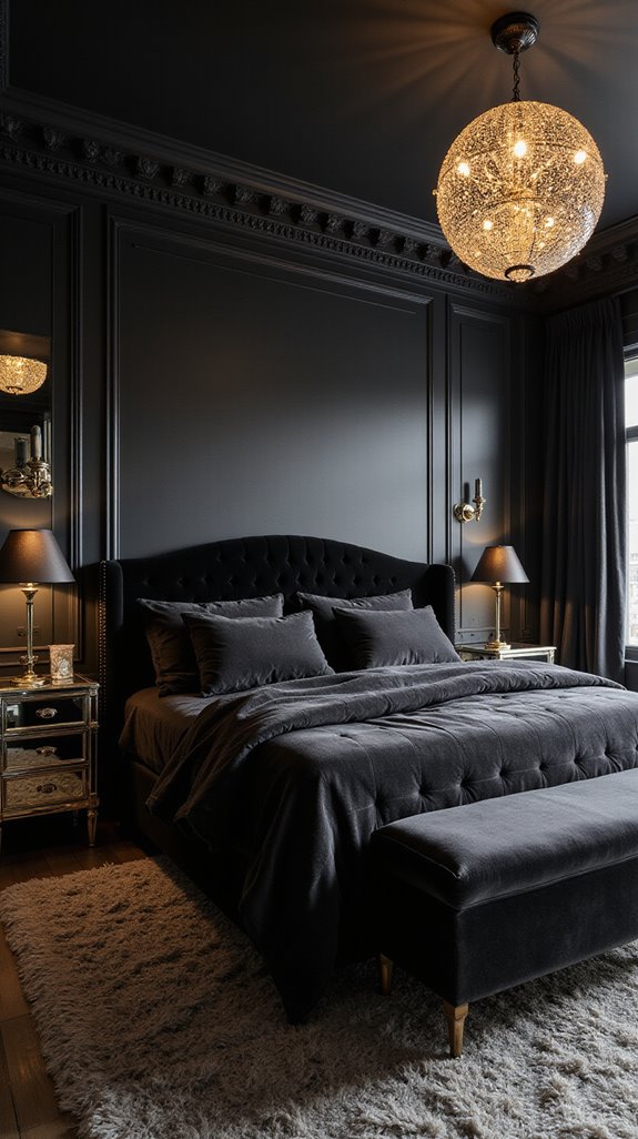 metallic accents enhance elegance