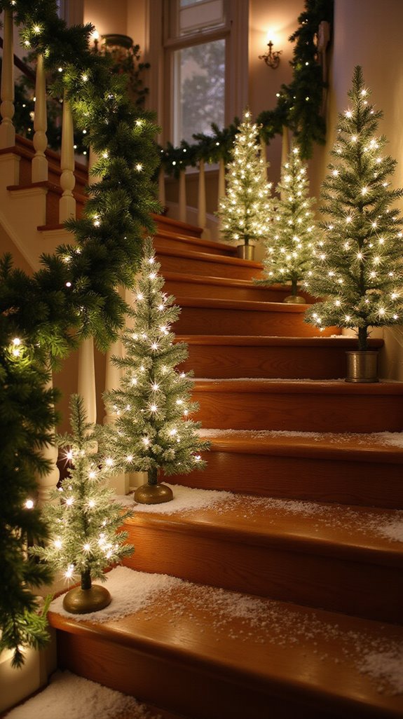 mini trees festive decorations