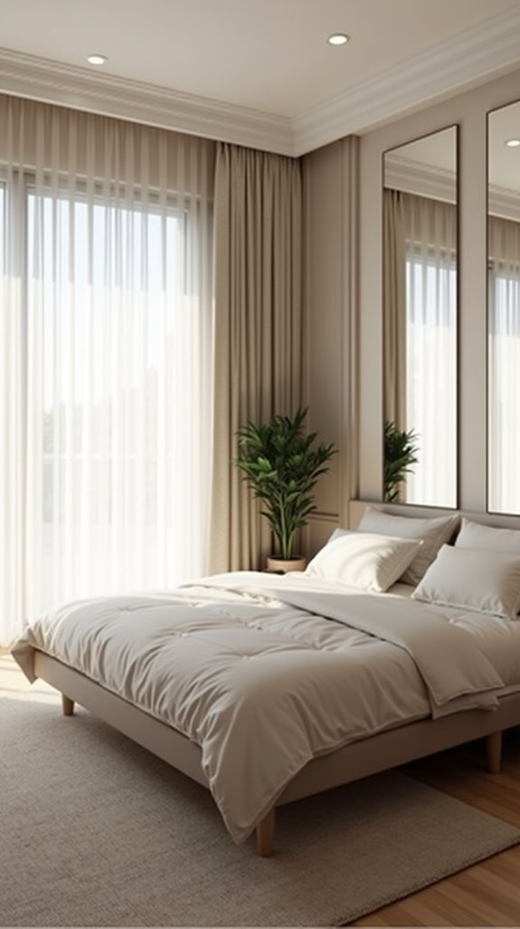 mirrors brighten and enlarge